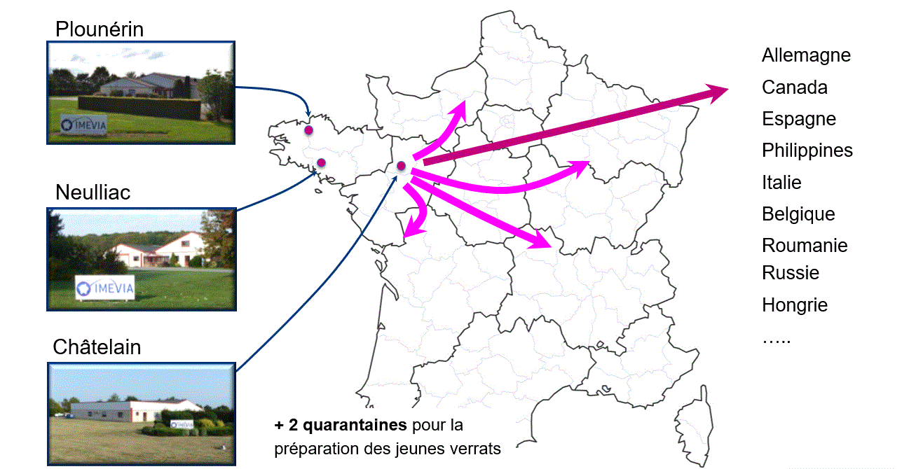 Centres de production IMEVIA